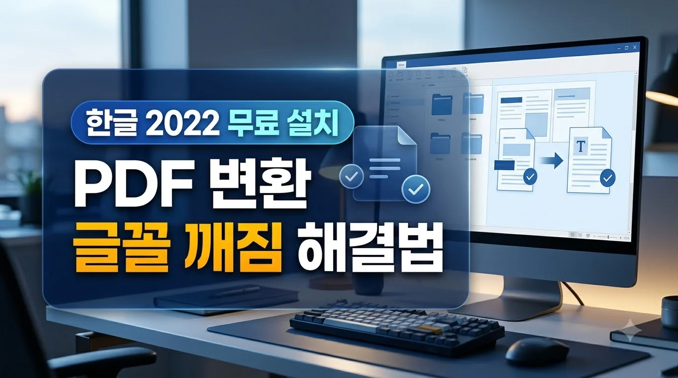 2022pdf변환글꼴깨짐해결법