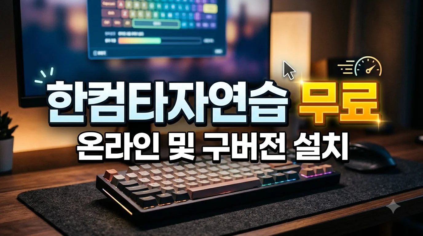한컴타자연습무료