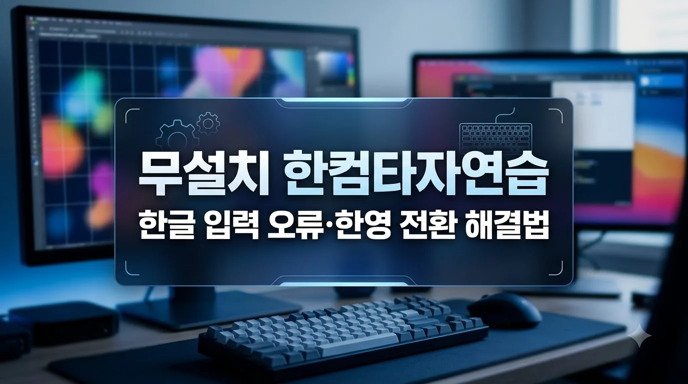 한컴타자연습한글입력오류